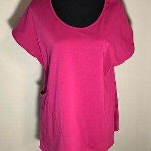 Et’Lois Blouse Large Pink Women’s Top